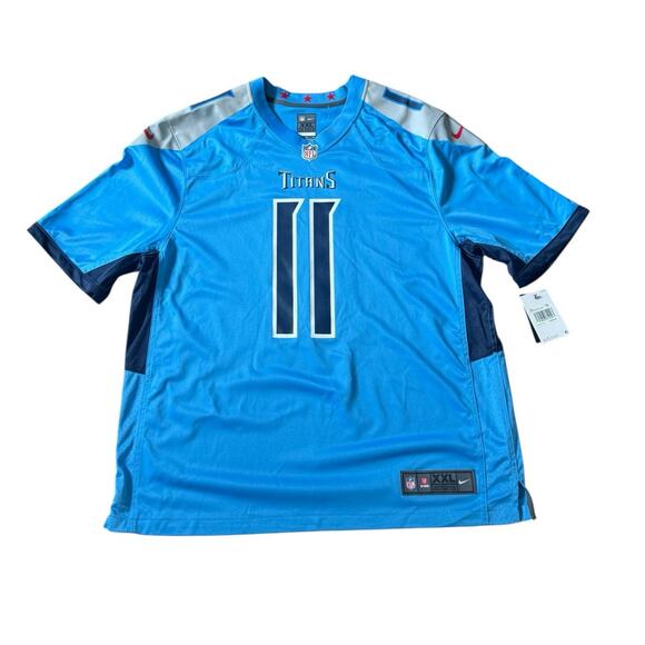 NWT! Nike Men's NFL Football Blue Tennessee Titans AJ Brown 11 Jersey - Size XXL - Picture 2 of 6
